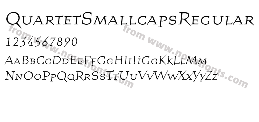 QuartetSmallcapsRegularPreview