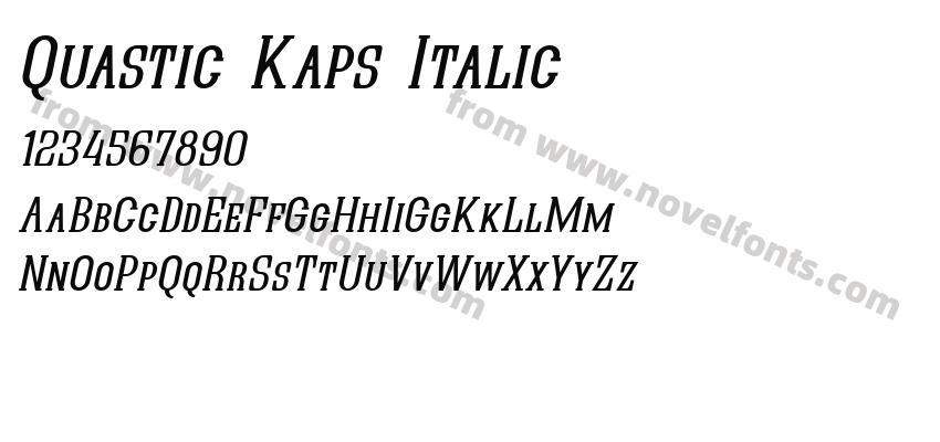 Quastic Kaps ItalicPreview