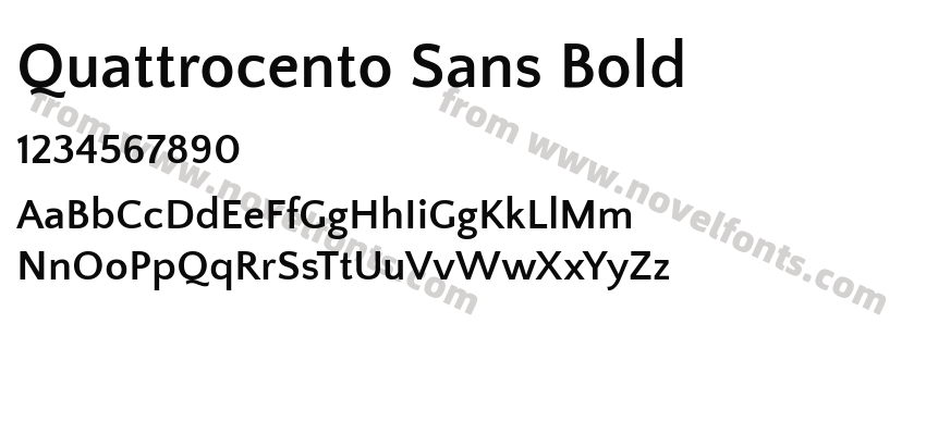 Quattrocento Sans BoldPreview