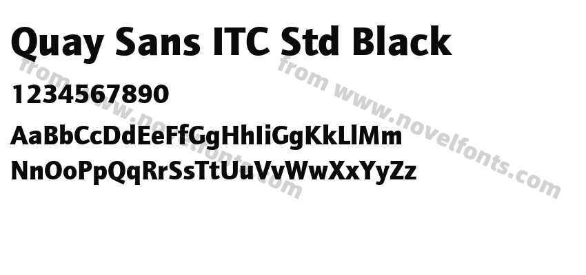 Quay Sans ITC Std BlackPreview