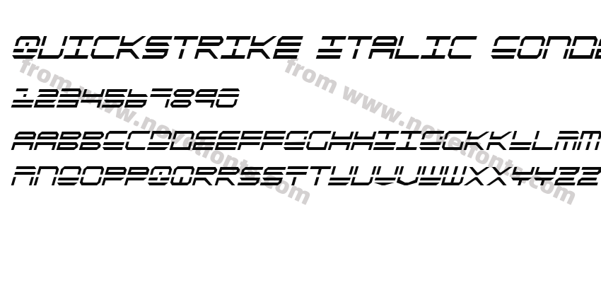 QuickStrike Italic CondensedPreview