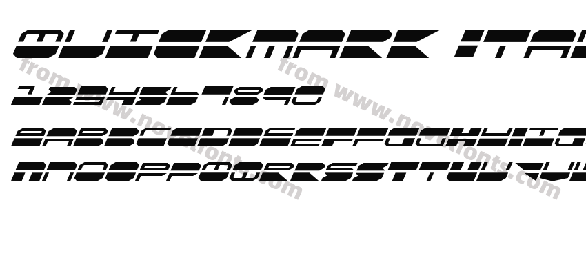 Quickmark ItalicPreview