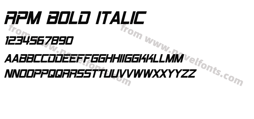 RPM Bold ItalicPreview