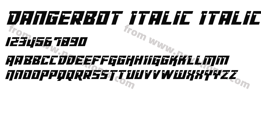 Dangerbot Italic ItalicPreview