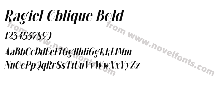 Ragiel Oblique BoldPreview