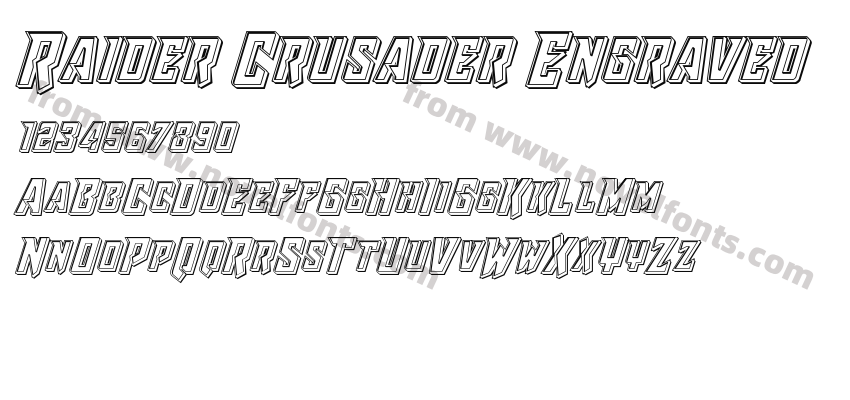 Raider Crusader EngravedPreview