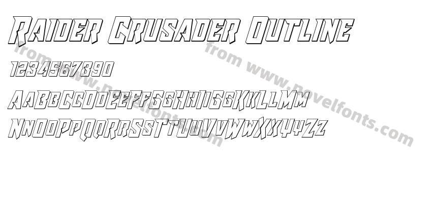 Raider Crusader OutlinePreview