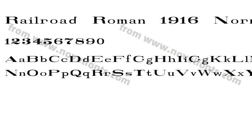 Railroad Roman 1916 NormalPreview