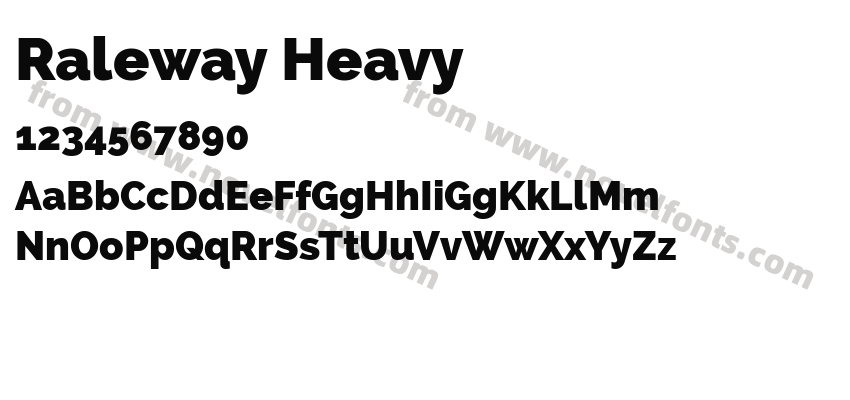 Raleway HeavyPreview