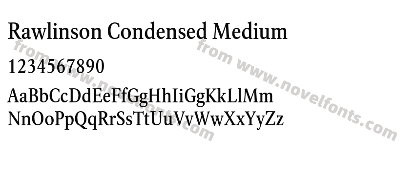 Rawlinson Condensed MediumPreview