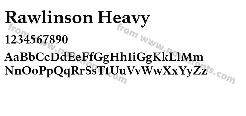 Rawlinson HeavyPreview