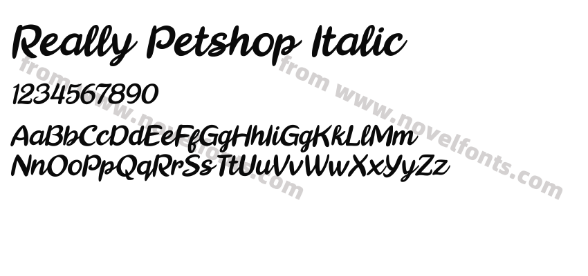 Really Petshop ItalicPreview