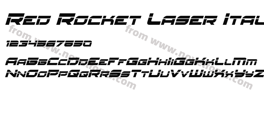 Red Rocket Laser ItalicPreview