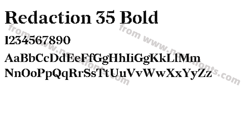 Redaction 35 BoldPreview