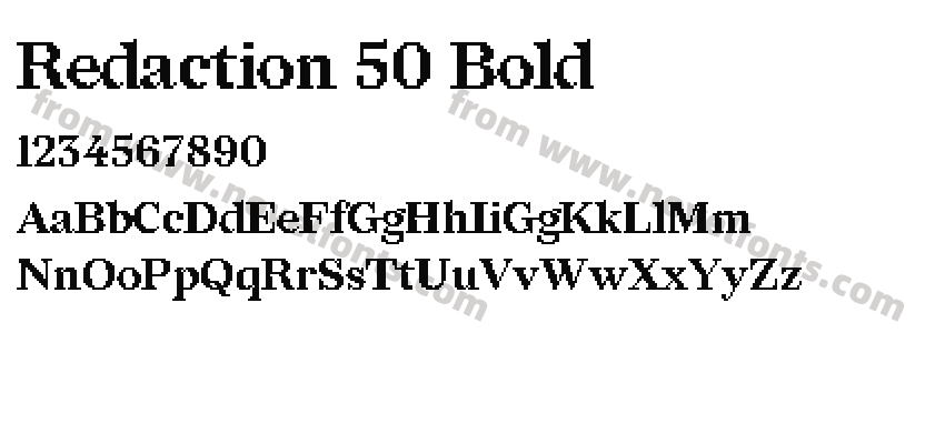 Redaction 50 BoldPreview