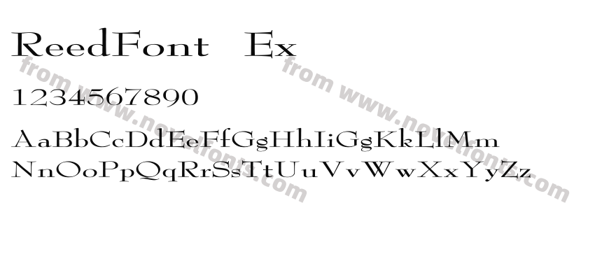 ReedFont ExPreview