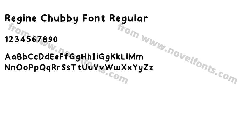 Regine Chubby Font RegularPreview