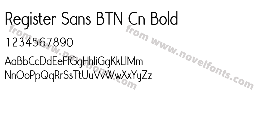 Register Sans BTN Cn BoldPreview