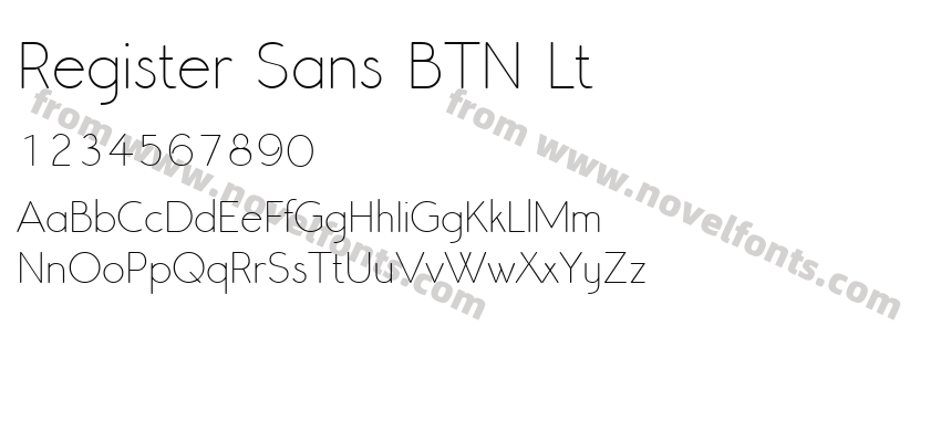 Register Sans BTN LtPreview