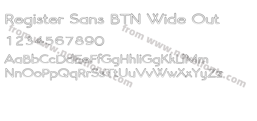 Register Sans BTN Wide OutPreview