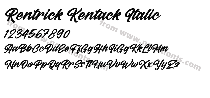 Rentrick Kentack ItalicPreview