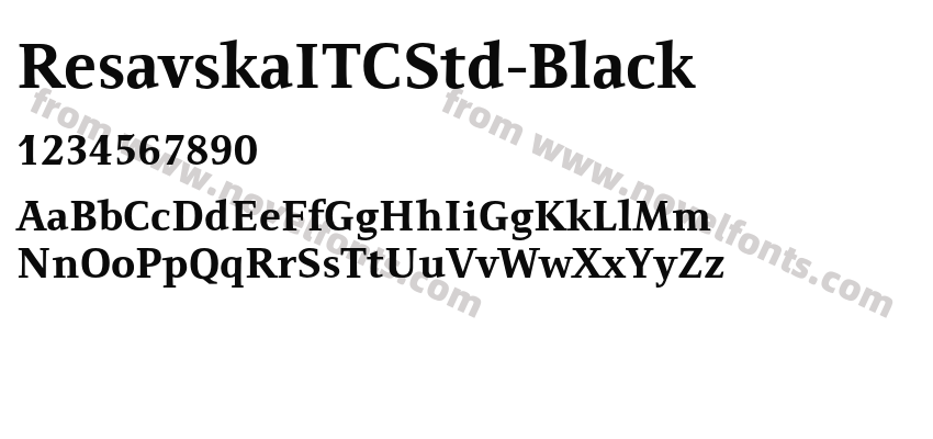 ResavskaITCStd-BlackPreview