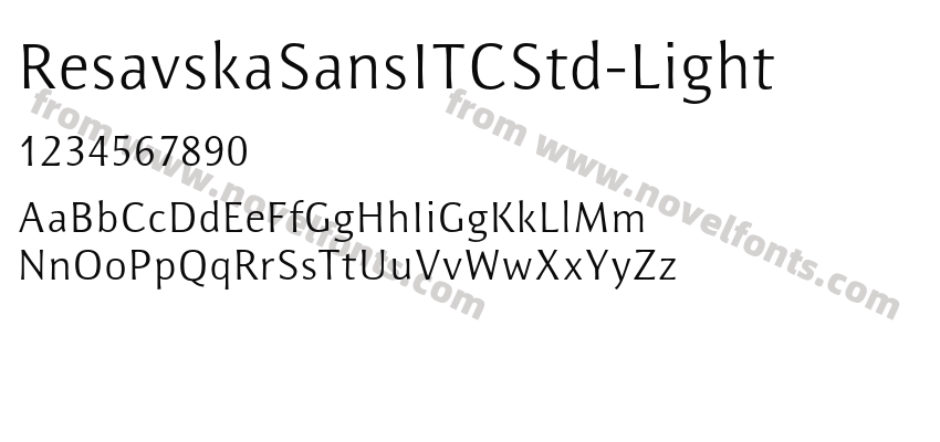 ResavskaSansITCStd-LightPreview