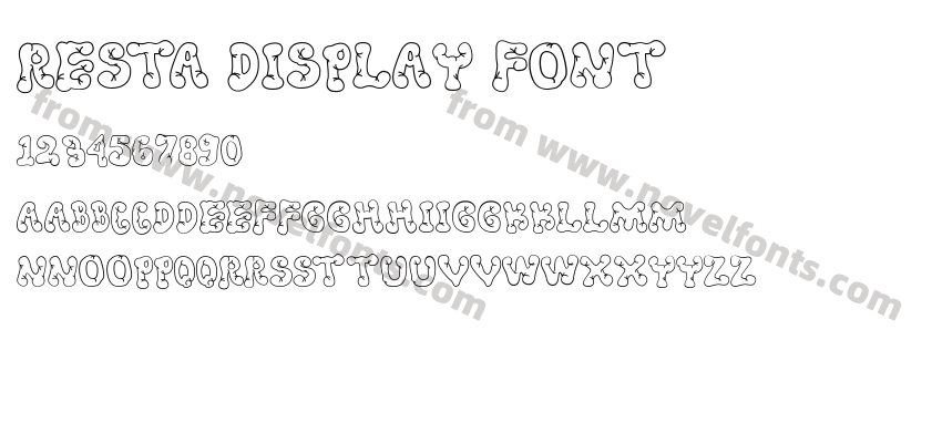 Resta Display FontPreview