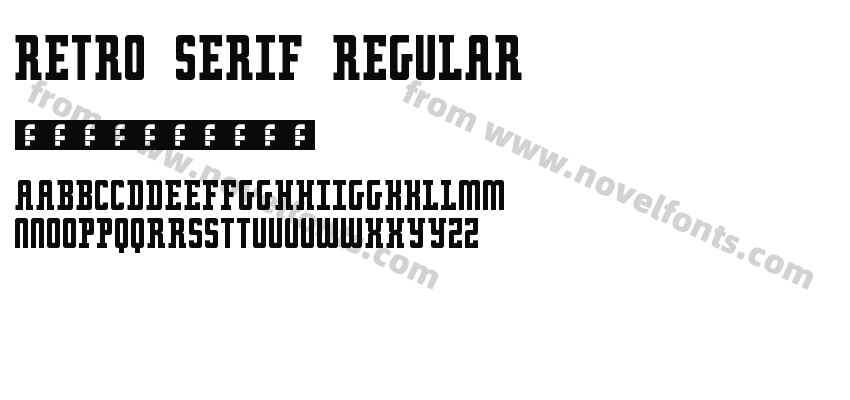 Retro serif RegularPreview