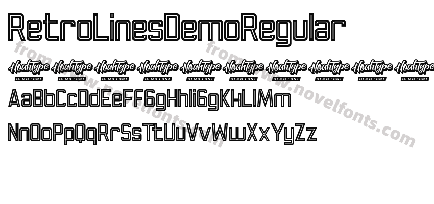 RetroLinesDemoRegularPreview