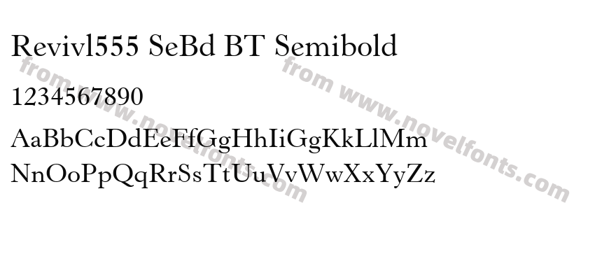 Revivl555 SeBd BT SemiboldPreview