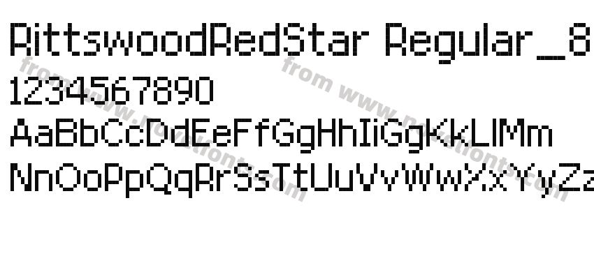 RittswoodRedStar Regular_8Preview