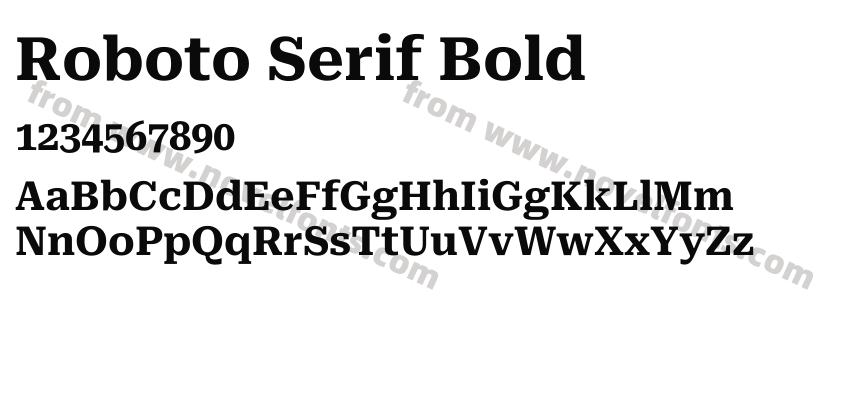 Roboto Serif BoldPreview