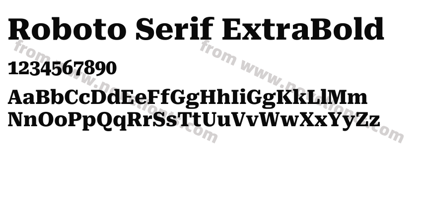 Roboto Serif ExtraBoldPreview