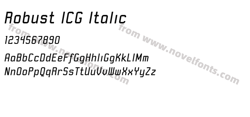 Robust ICG ItalicPreview