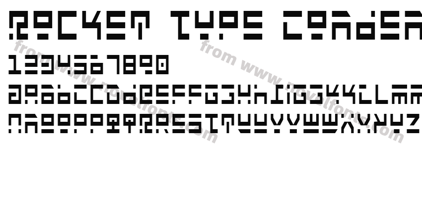 Rocket Type CondensedPreview
