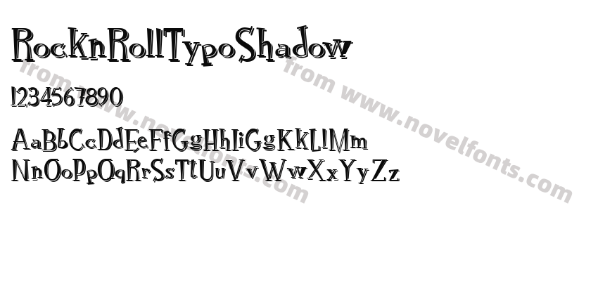 RocknRollTypoShadowPreview