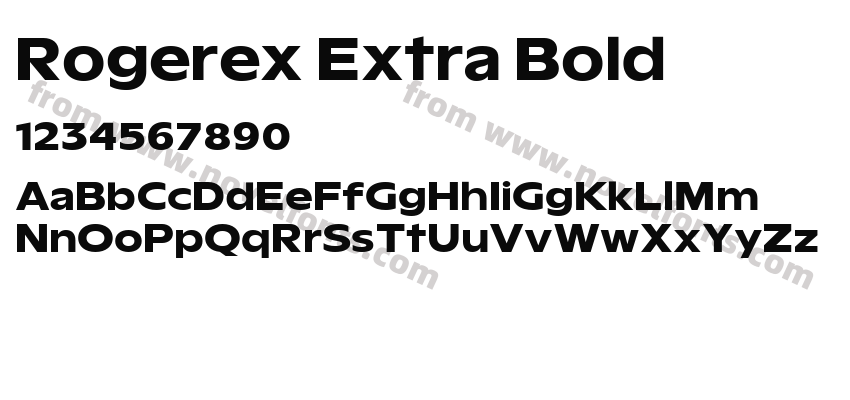 Rogerex Extra BoldPreview