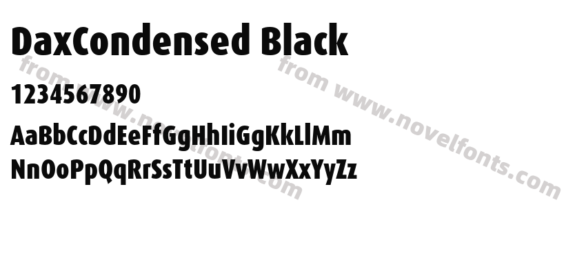 DaxCondensed BlackPreview