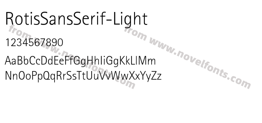 RotisSansSerif-LightPreview