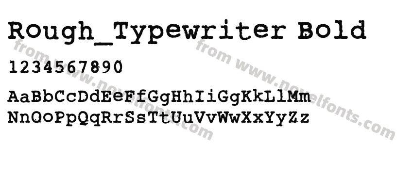 Rough_Typewriter BoldPreview