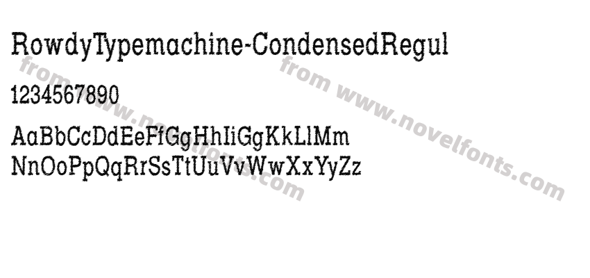 RowdyTypemachine-CondensedRegulPreview