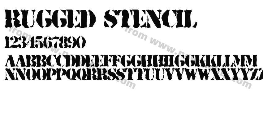 Rugged StencilPreview