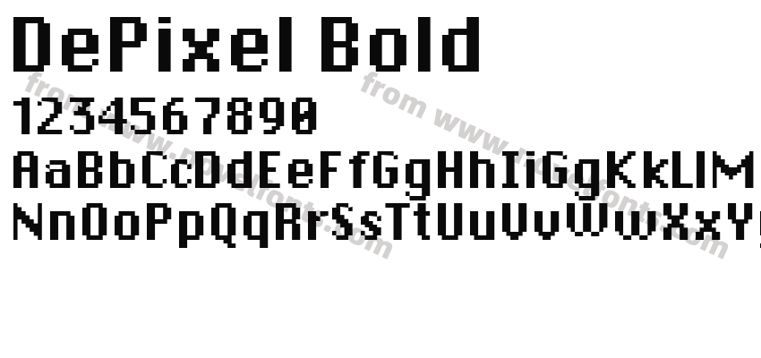 DePixel BoldPreview