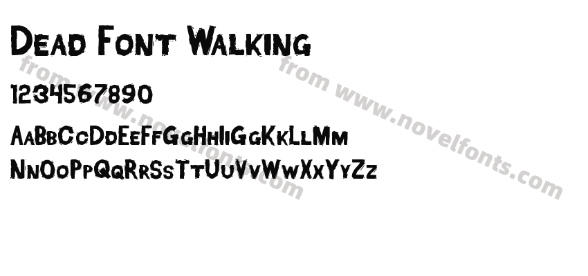 Dead Font WalkingPreview