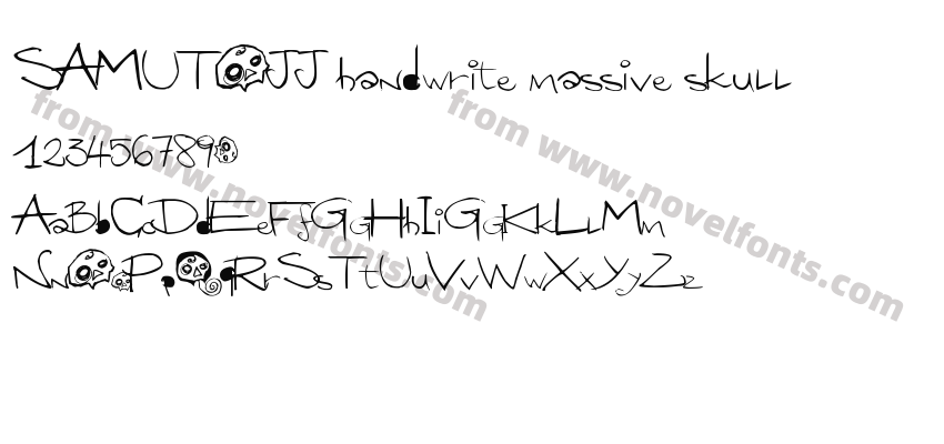 SAMUTOJJ handwrite massive skullPreview