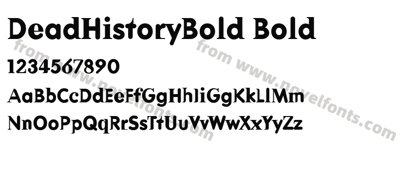 DeadHistoryBold BoldPreview