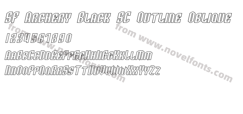 SF Archery Black SC Outline ObliquePreview