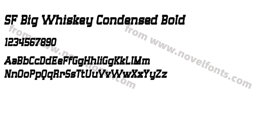 SF Big Whiskey Condensed BoldPreview