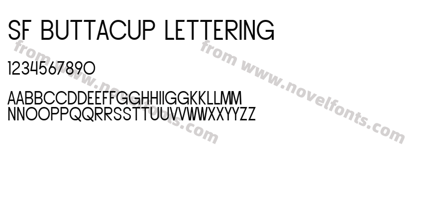 SF Buttacup LetteringPreview